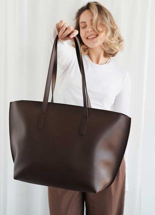 Жіноча сумка коричнева сумка велика сумка коричневий шопер шоппер