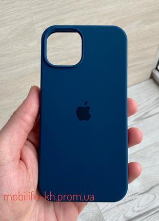 Чехол Silicone case iPhone 14 Midnight Blue ( Силиконовый чехо...