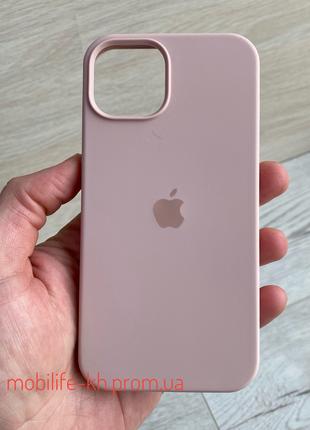 Чехол Silicone case iPhone 14 Pink Sand ( Силиконовый чехол iP...