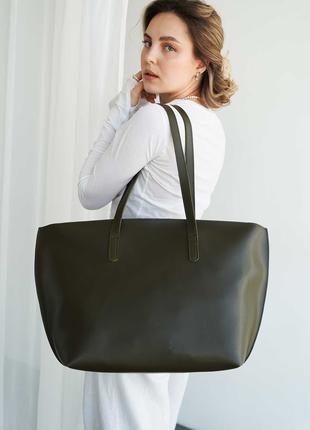 Жіноча сумка хакі сумка велика сумка оливковий шопер шоппер