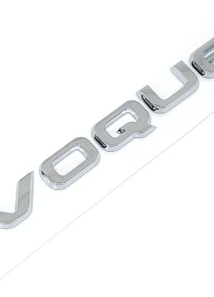 Надпись Шильдик Evoque Хром на крышку багажника Range Rover
