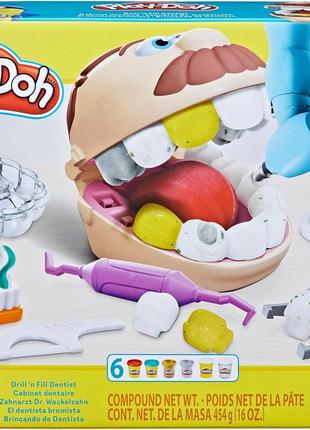 Набір для ліплення Play Doh Drill´n Fill Dentist. Містер Зубас...