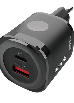 Адаптер питания Senteo Z-02S USB+USB-C 3A 30W Black