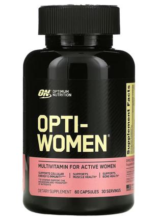 Optimum Nutrition Opti-Women Опти Вумен Витамины, 60 капсул