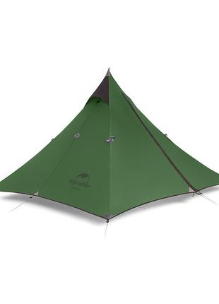 Легкая палатка с острой верхушкой Naturehike NH17T030-L, темна...