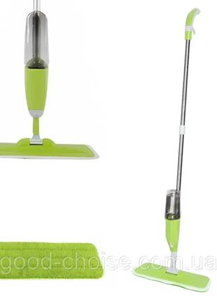 Швабра с распылителем для мытья полов Water Spray Mop, Зеленая...