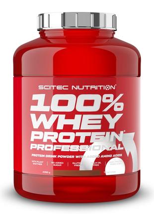 Протеин Scitec 100% Whey Protein Professional, 2.35 кг Белый ш...