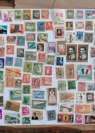 Коллекция почтовых марок с разных стран мира старые антикварные