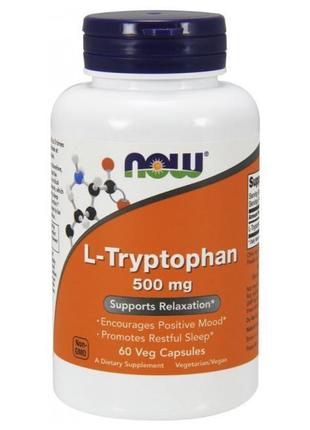 L-триптофан NOW Foods L-Tryptophan 500 mg 60 caps