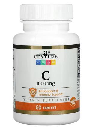Витамины и минералы 21st Century Vitamin C 1000 mg, 60 таблеток