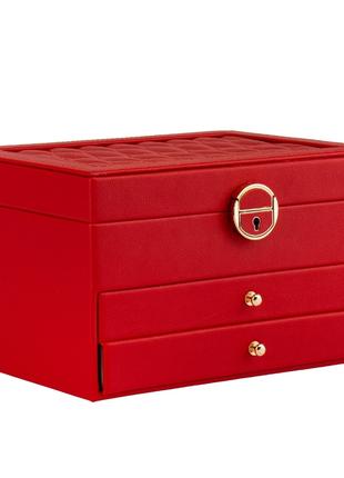 Скринька для прикрас "Маренго", червона, 17,5*23,5*14 см (9065...