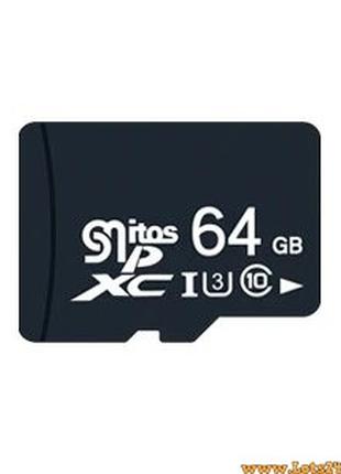 Карта памяти micro SD XC 64Gb U3 class 10 карточка памяти 64ГБ...