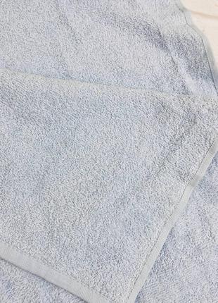 Махровое полотенце 70х130 голубое