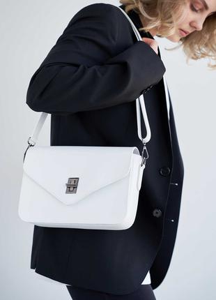 Жіноча сумка біла сумка кросбоді сумочка через плече