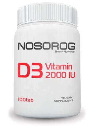 Витамин D3 Nosorog Nutrition Vitamin D3 2000 IU 100 таб