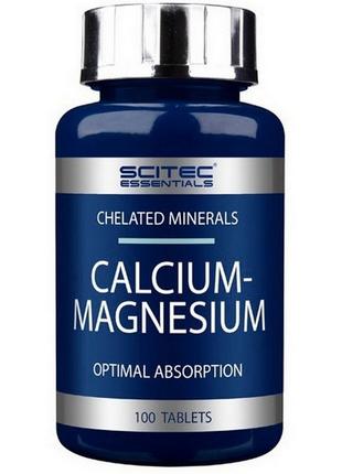 Кальций и магний Scitec Nutrition Calcium-Magnesium 100 tabs