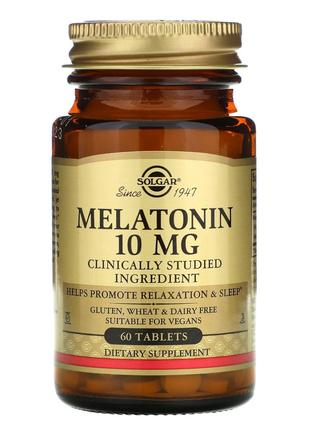 Мелатонин Solgar Melatonin 10 mg 60 Tablets