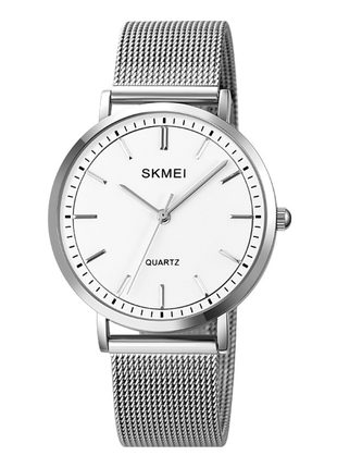 Жіночий годинник металевий Skmei Сріблястий