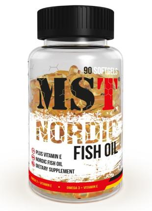 Жирные кислоты MST Nordic Fish Oil, 90 капсул