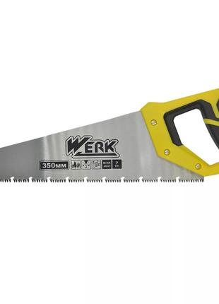 Ножовка по дереву 350 мм 7TPI 3D Л-зубцы Werk 40130