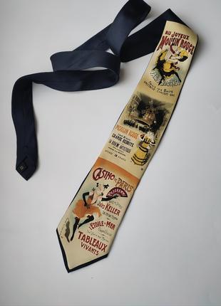 Оригинальный галстук Reflets D'Art,Paris Moulin Rouge Casino