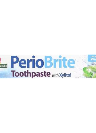 Зубная паста Nature's Answer PerioBrite, Toothpaste with Xylit...