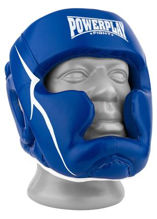 Боксерський шолом тренувальний PowerPlay 3100 PU Синій XS