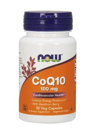 Коензим Q10 Now Foods (Coenzyme Q10) 100 мг 30 капсул