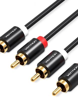 Мультимедийный кабель Vention 2RCA to 2RCA Audio Cable тюльпан...