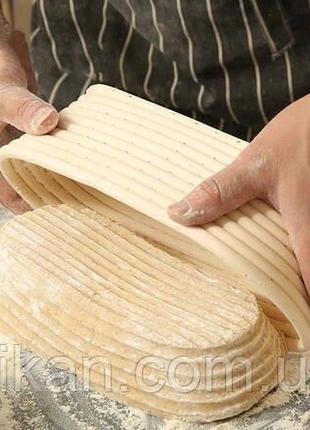 Форма корзину для расстойки хлеба, теста из ротангу овал (30*1...