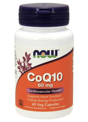 Коэнзим Q10 NOW CoQ10 60 mg 60 caps