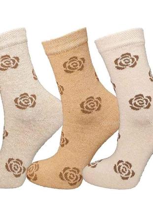 Шкарпетки жіночі троянди арт.242 WS р.36-40 12пар ТМ Житомир