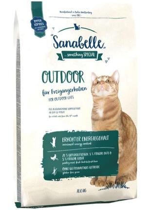 Сухий корм для дорослих котів Sanabelle Outdoor Duck 10 кг кач...