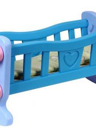 Кроватка для куклы "Технок" (голубая)