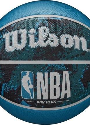 М'яч баскетбольний Wilson NBA DRV PLUS VIBE BSKT Black/Blue si...