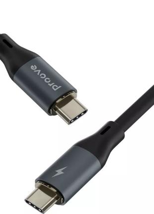 Кабель Proove Cable USB-C to USB-C PowerFull 100W 1m Black