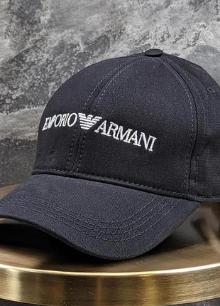 Мужская черная кепка Emporio Armani