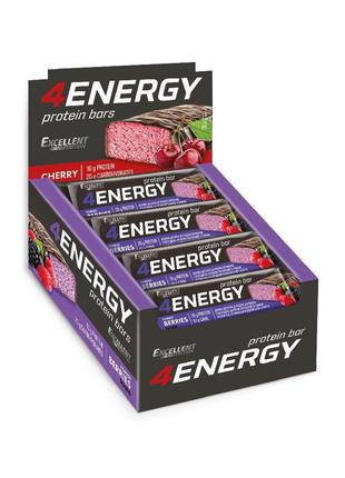 Протеїновий батончик 4 ENERGY Excellent Nutrition 24шт по 40г