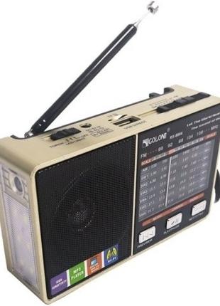 Радіоприймач колонка з радіо- та ліхтариком Golon RX-8866