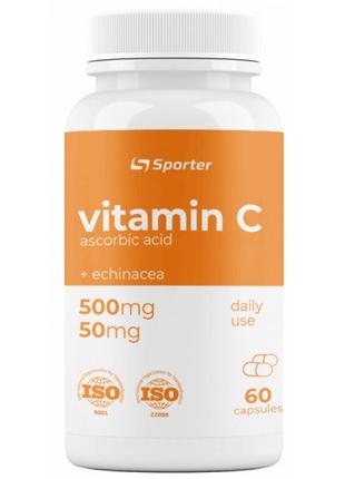 Витамин С плюс эхинацея Sporter Vitamin C + Echinacea 60 капс