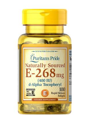Naturally Sourced E-268 mg (400 IU) (100 softgels) 18+