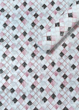 Самоклеюча плівка рожева мозаїка 0,45х10м (KN-X0187-1) SW-0000...