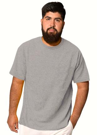 Мужская футболка JHK, Regular, темно-серый меланж, размер 4XL,...