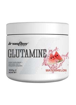 Аминокислота IronFlex Glutamine, 300 грамм Арбуз