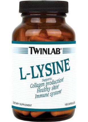 L-лизин Twinlab L-Lysine 100 caps