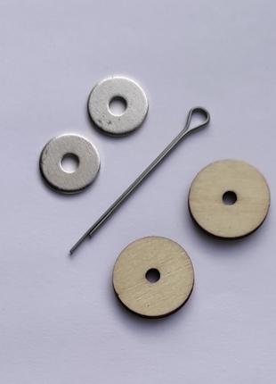 Сустав для игрушек 18 мм (1 шплинт+2 деревянные диски+2 шайбы)...