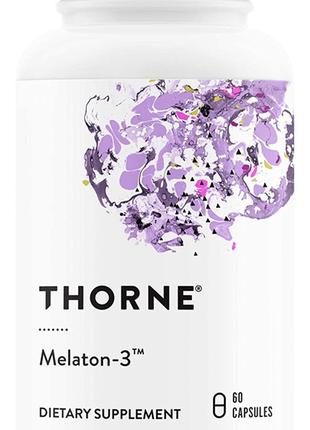 Мелатонин Thorne Research Melaton-3, 60 Vegetarian Capsules