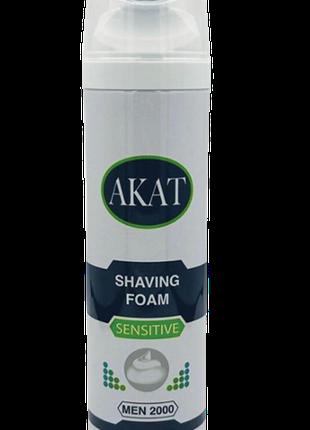 Заспокійлива піна Akat для гоління чутливої шкіри, 200мл (без ...