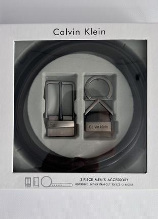 Мужской ремень набор Calvin Klein Черный