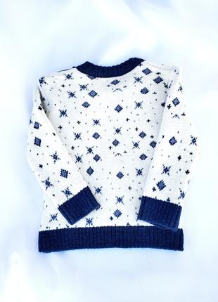 Джемпер, пуловер, кофта, для хлопчика з аплікацією оленя